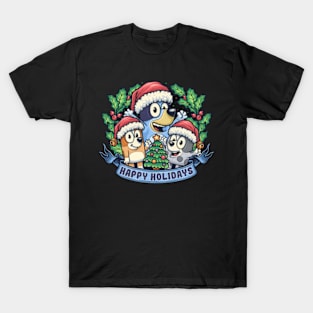 bluey cristmas T-Shirt